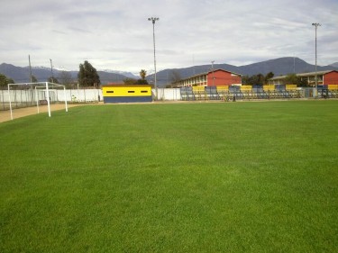 La cancha del recinto renguino se encuentra en perfectas condiciones.