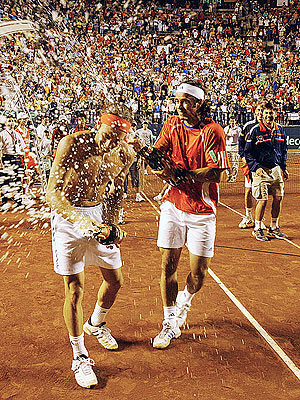 Dos fechas de la Copa Davis se han disputado en Rancagua.