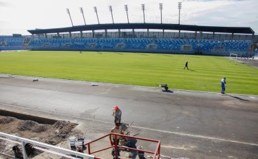 El remodelado estadio puede acoger 14.000 espectadores.
