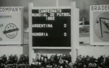 El tablero marcador de El Teniente en el Mundial.