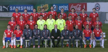 Esta es la foto oficial de la selección chilena de cara a Brasil 2014.