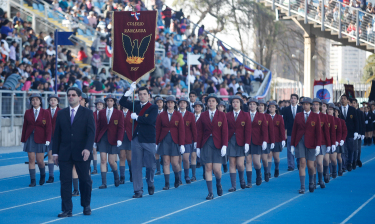 El Colegio Instituto Rancagua tuvo una impecable presentación en el desfile comunal.