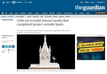 La obra contempla la edificación de la capilla Nuestra Señora de los Ángeles, además de salas de encuentro para reuniones, actividades artísticas, exposiciones, estudio y promoción de la obra de Gaudí.
