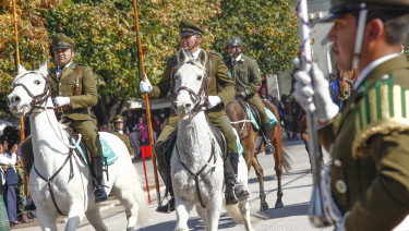 Con el destacamento de la sección montada de la Región se dio por finalizado la marcha.