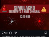 Para la actividad sonarán las alarmas a las 12.10 horas.