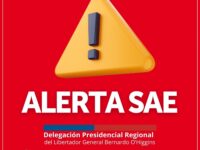La entidad informó que el sistema de Alerta de Emergencia (SAE) fue activado en los teléfonos móviles.