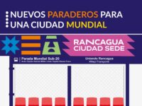 Paraderos temáticos destacarán la historia futbolística de Rancagua de cara al Mundial Sub-20.