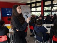 El encuentro tuvo como objetivo principal motivar a las estudiantes del establecimiento técnico, compartiendo su historia y sueños.