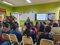 La actividad se centró en estudiantes de 4° básico, 7° y 8° básico.
