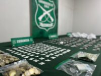 Carabineros incautó cocaína, marihuana elaborada, aproximadamente medio kilo de pasta base y 232 mil pesos en efectivo,