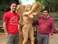 Cabe recordar que la obra en cuestión fue creada en el marco del "Primer Encuentro Internacional de Escultores en Madera Nancagua 2019".