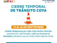 El municipio de Machalí informó desvíos y restricciones vehiculares en el sector.
