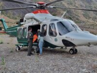 Una mujer de 33 años sufrió una caida en el punto conocido como Huellas de Dinosaurio. 