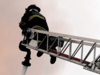 Cinco carros de Bomberos concurrieron a la emergencia.