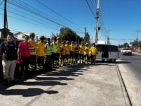 Los equipos entregaron información preventiva a automovilistas, abordando conductas de riesgo frecuentes en época de altas temperaturas.