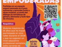 La iniciativa contempla seis sesiones formativas sobre género, derechos y bienestar integral, con cupos limitados y certificación para las participantes que cumplan con la asistencia requerida.
