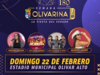 El Estadio Municipal de Olivar Alto será el escenario de las últimas jornadas de la tradicional fiesta comunal, que celebra los 180 años de la comuna con artistas nacionales y espectáculos familiares.