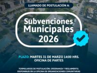 Organizaciones sociales podrán presentar sus iniciativas entre el 2 y el 31 de marzo con formularios disponibles en oficinas municipales y en la web.
