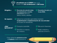 Docentes podrán aprender sobre consumo sostenible y educación financiera.