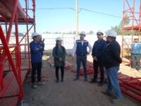 Autoridades inspeccionaron las obras del conjunto habitacional y proyectaron nuevas iniciativas para la comuna.
