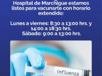 El recinto de salud hizo un llamado a los grupos de riesgo a protegerse antes del aumento de enfermedades respiratorias.