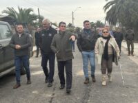 Alcalde Marco Antonio Contreras, junto al Gobernador Pablo Silva Amaya, verificaron avance del programa de pavimentación participativa de más mil millones de inversión.