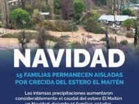 Según informó el Gobierno Regional de O’Higgins, el aumento del caudal del estero provocó el aislamiento de estas familias