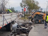 En la intersección de avenida Circunvalación con calle Estocolmo.