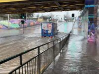 De acuerdo con la información disponible, el vehículo intentó cruzar el sector pese a que el paso se encontraba cerrado y señalizado con barreras debido a la inundación.