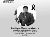 Desde el municipio expresaron sus condolencias a la familia, amistades y al Cuerpo de Bomberos de Machalí por la partida de Rodrigo Figueroa Oyarce.