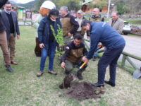 El hito recuerda la creación del Parque Nacional Vicente Pérez Rosales en la región de Los Lagos.