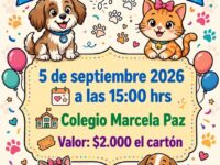 La actividad será el sábado 5 de septiembre en el colegio Marcela Paz.