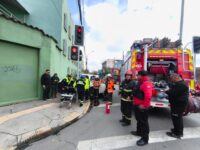 Uno de los móviles habría impactado contra dependencias del Colegio Don Bosco.