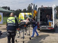 Comenzó a las 08:00 horas bajo el liderazgo del Cuerpo de Bomberos de San Vicente y recreó una serie de situaciones.