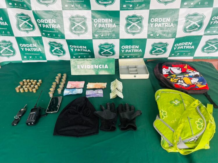 Tres detenidos tras violento robo con intimidación en Rancagua