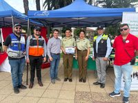 La iniciativa impulsada por la gestión del alcalde Marco Antonio Contreras reunió en la Plaza de Armas a delegaciones de tres regiones.