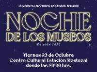 El Centro Cultural Estación Mostazal abrirá sus puertas este viernes 23 de octubre con exposiciones, presentaciones artísticas, música en vivo y gastronomía para disfrutar en familia.