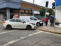 Pese al accidente, el tránsito no se encontraba interrumpido en el sector.