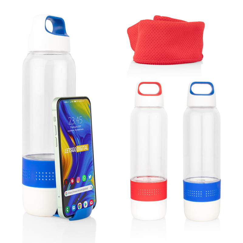 Botella Deportiva+Toalla Ice 500 ml / 17 Oz