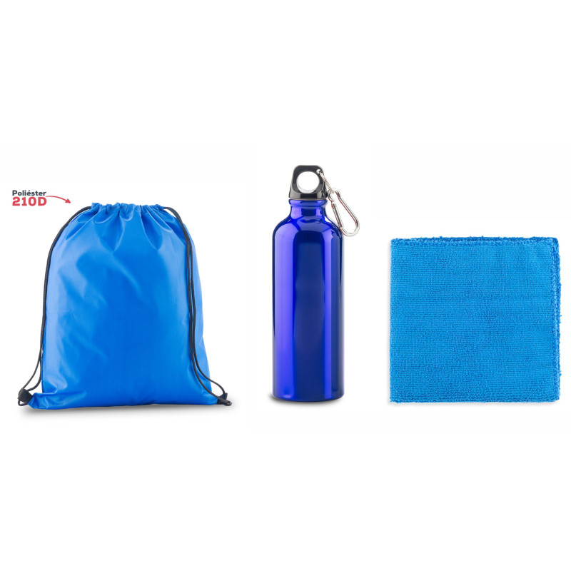 Kit deportivo termo metalico