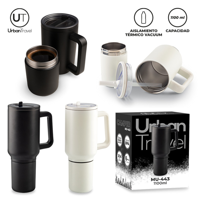 Mug Metálico Camper Urban Travel 1100ml
