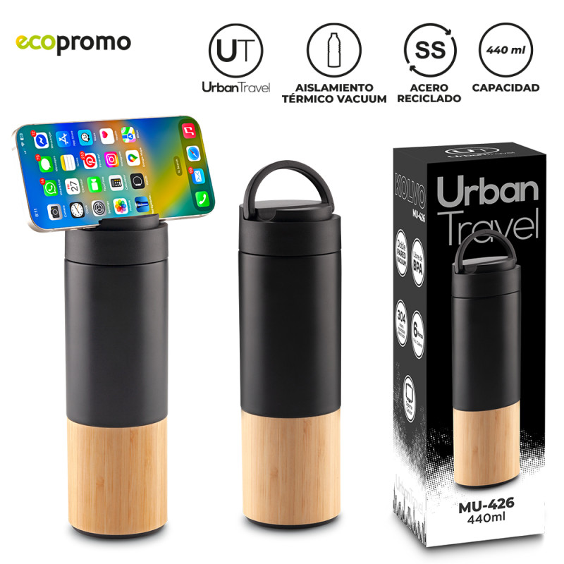 Botilito Metálico Kolvo Urban Travel 440ml