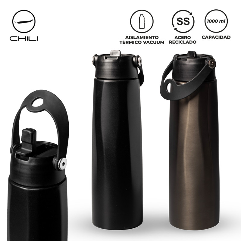 Botilito Metálico Klak Chili 1L