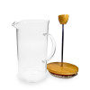 Cafetera en Vidrio y Bambú 600ml