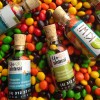 Dulces en frasco de vidrio con tapa de corcho 15 ml y 50 ml