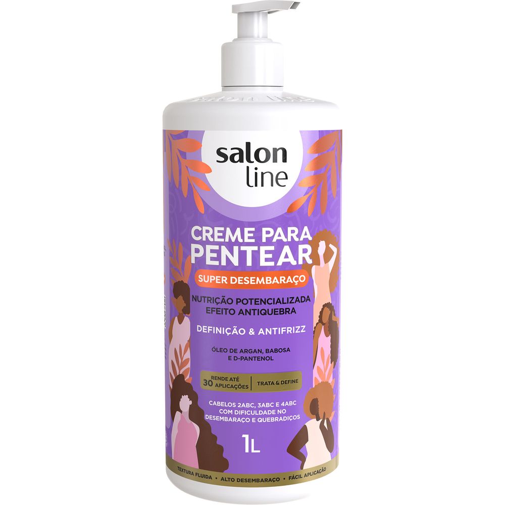Frontal do produto com pump e destaque de benefícios