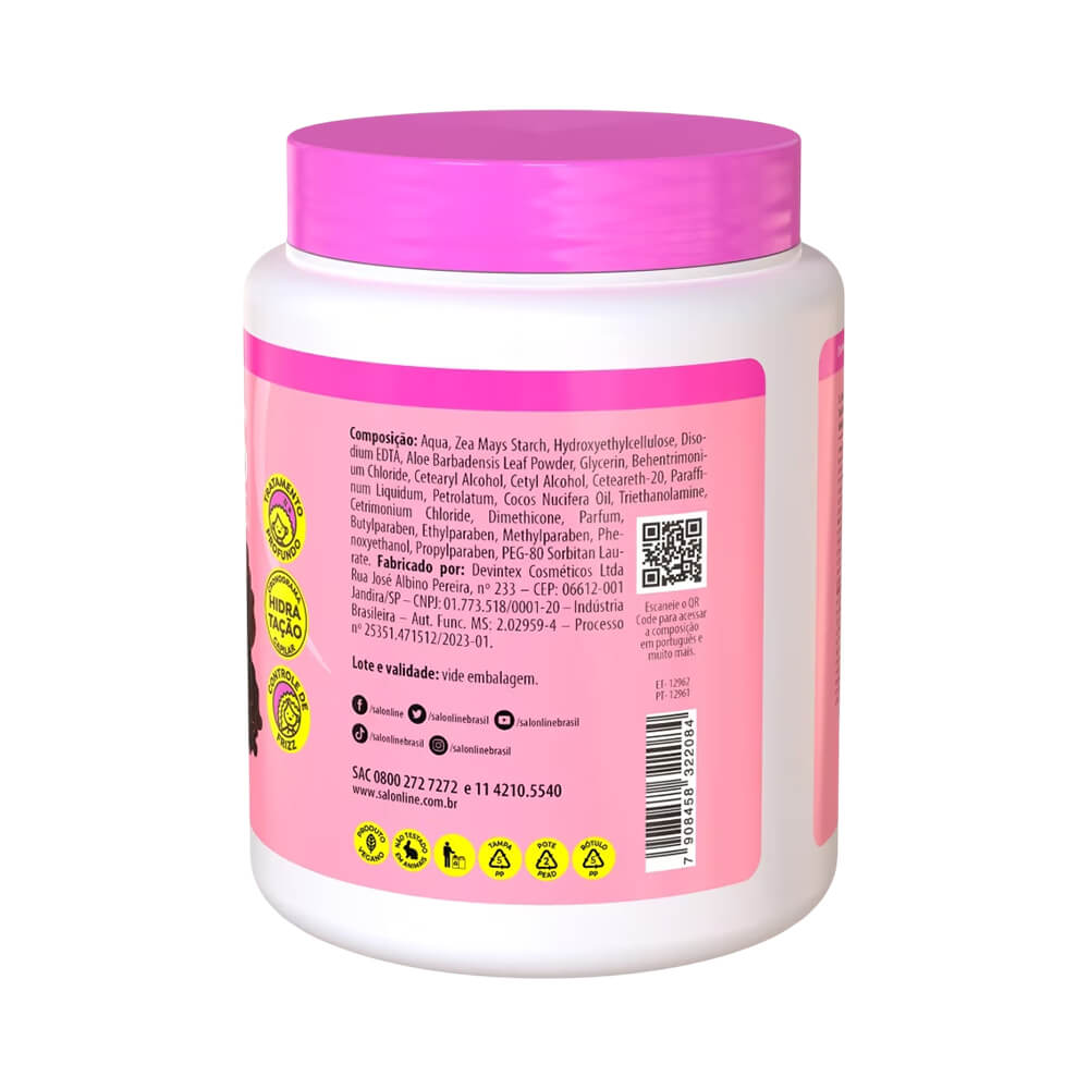 Lado do creme mostrando composição e símbolos de produto vegano