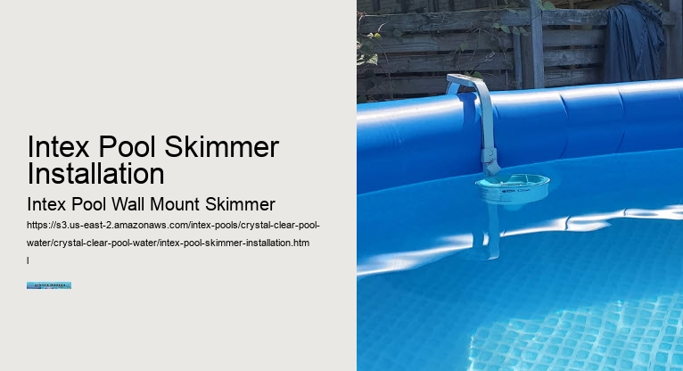 Intex Pool Skimmer Installation