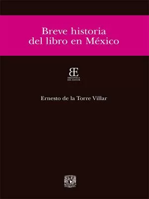 Carátula de Breve historia del libro en México
