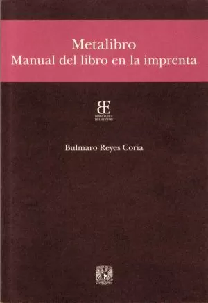 Carátula de Metalibro. Manual del libro en la imprenta